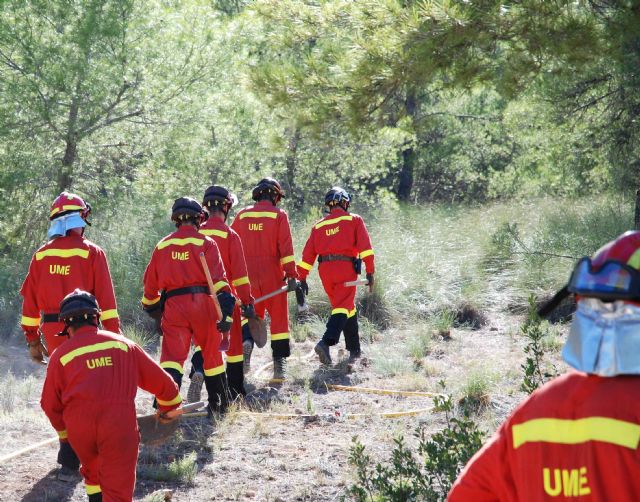 La Unidad Militar de Emergencias (UME) entrena en Cieza y Calasparra su capacidad de rescate