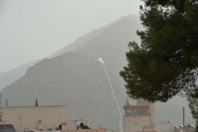 Un puntazo leve en el primero de los encierros de Calasparra