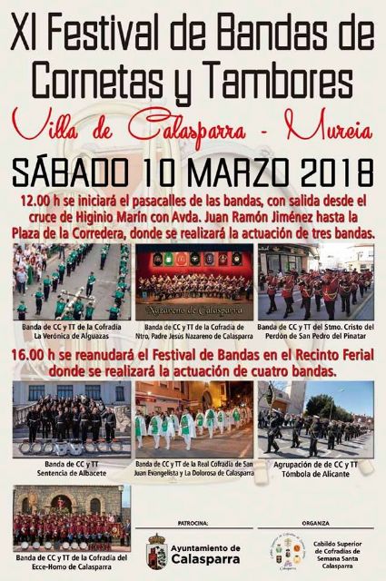 XI Festival de Bandas de Cornetas y Tambores Villa de Calasparra
