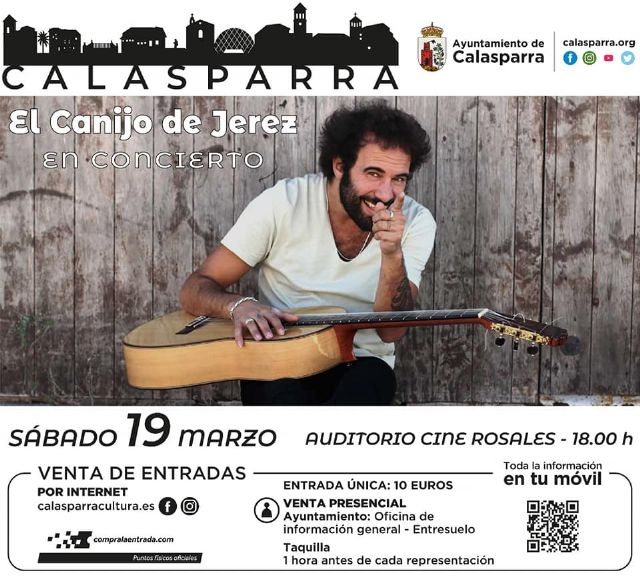 El Canijo de Jerez estará en Calasparra el próximo sábado 19 de marzo