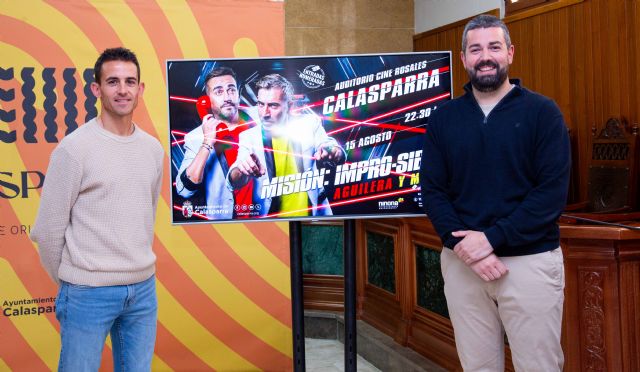 La gira del dúo cómico gaditano AGUILERA & MENI hará parada en Calasparra el próximo 15 de agosto