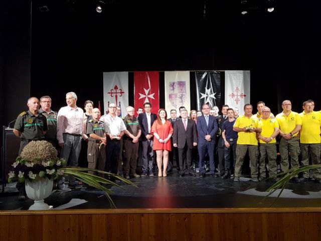 El Consorcio de Extinción de Incendios de la Región recibe un reconocimiento por su labor en las actuaciones realizadas en el municipio en Calasparra