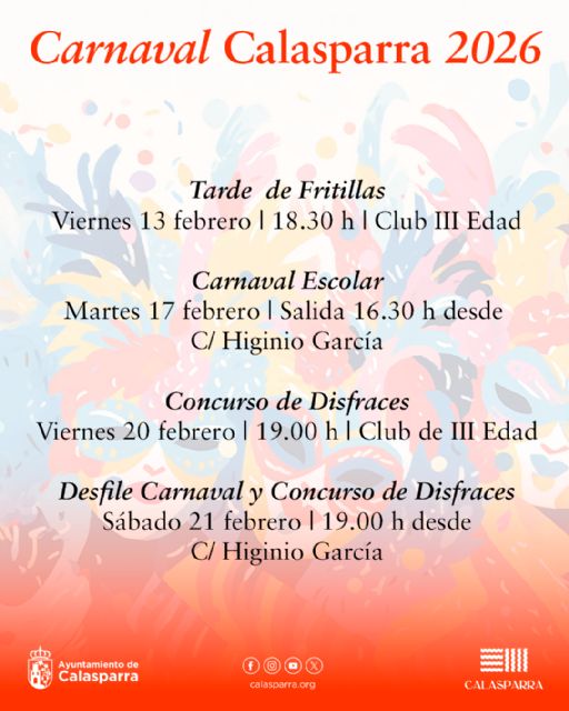 Calasparra presenta sus propuestas para el Carnaval 2026