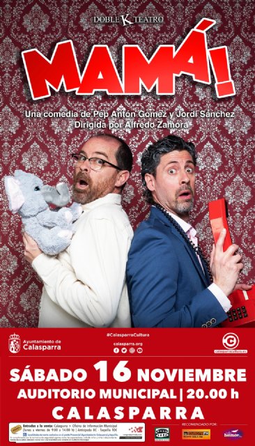 MAMÁ! el 16 de noviembre en Calasparra con Doble K Teatro