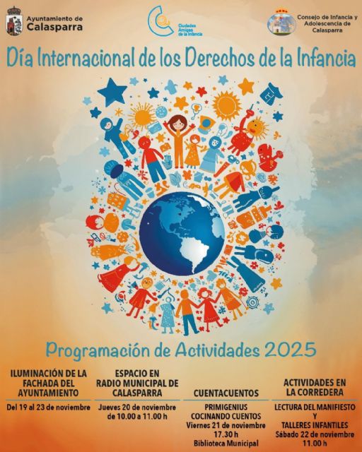 Calasparra celebra el Día Internacional de los Derechos de la Infancia con una completa programación de actividades
