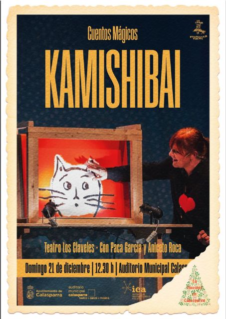 'Cuentos mágicos Kamishibai' y 'Los siete cabritillos', grandes protagonistas del teatro infantil y familiar de la Navidad en Calasparra