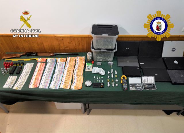 Desmantelado un activo punto de producción y venta de drogas en Calasparra