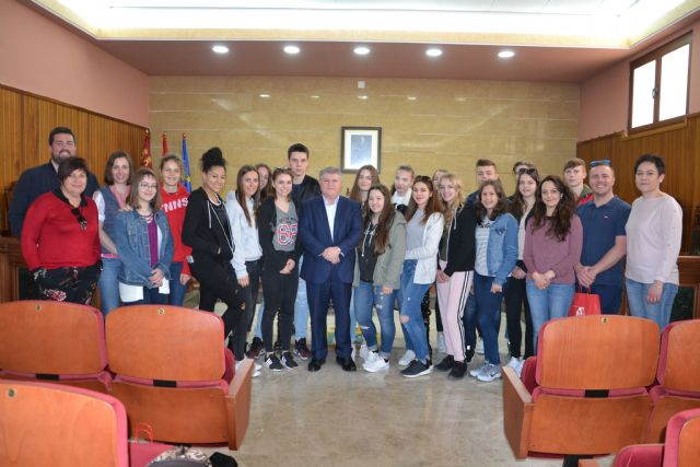Recepción institucional al alumnado de intercambio de Donzdorf