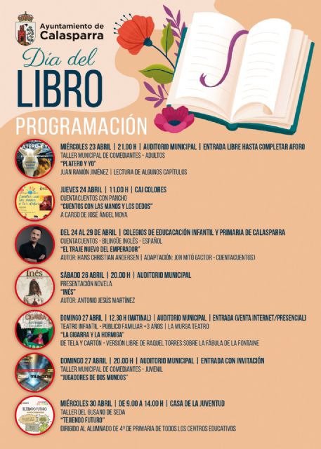 Calasparra celebra el Día del Libro con una amplia programación cultural para todas las edades