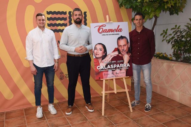 CAMELA actuarán en Calasparra el 5 de septiembre
