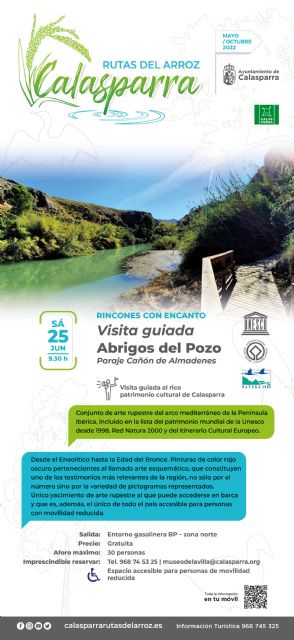 Visita guiada al conjunto rupestre de los abrigos del pozo, declarado patrimonio mundial de la unesco
