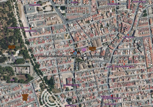 Herido un niño de 11 años al colisionar un patinete eléctrico y un turismo en el barrio de Peral de Cartagena
