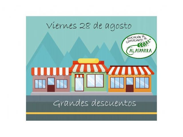 Grandes descuentos en los pequeños comercios de Calasparra el próximo 28 de agosto