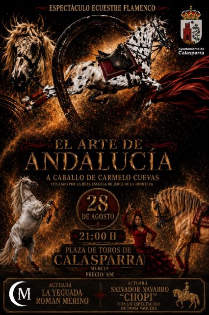 'El arte de Andalucía a caballo' de Carmelo Cuevas llega a Calasparra