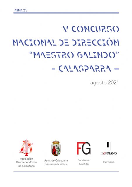 V concurso de dirección 'Maestro Galindo' Calasparra