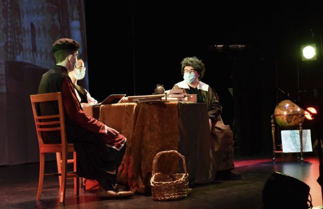 El grupo de teatro 'Alegría' en la Gala de entrega de los Premios Buero de teatro