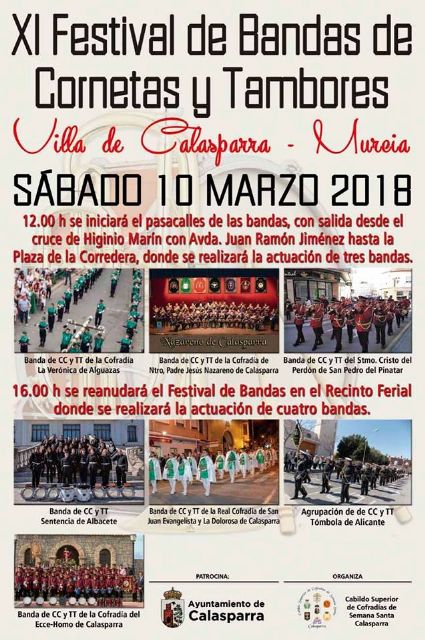 XI Festival de Bandas de Cornetas y Tambores Villa de Calasparra