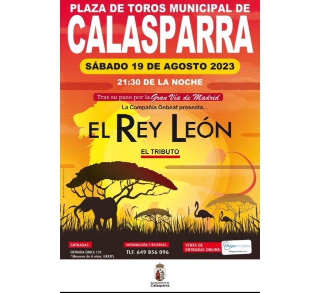 El musical 'El Rey León' llega a Calasparra