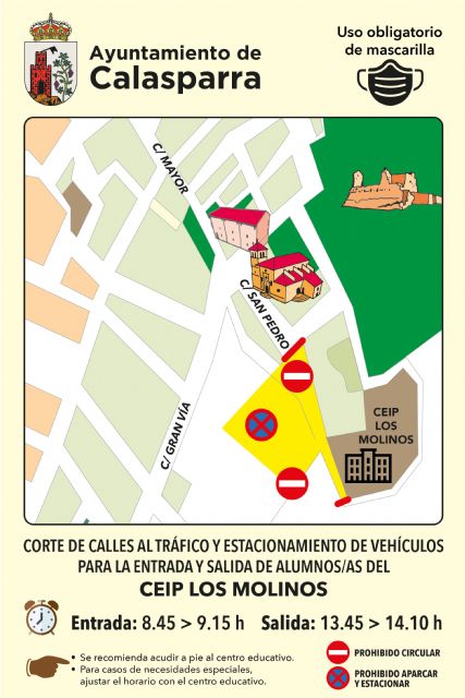 El Ayuntamiento de Calasparra lanza la campaña VUELVE AL COLE ANDANDO