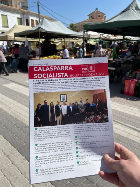 La Agrupación Socialista de Calasparra publica el Boletín Informativo 'Calasparra Socialista'