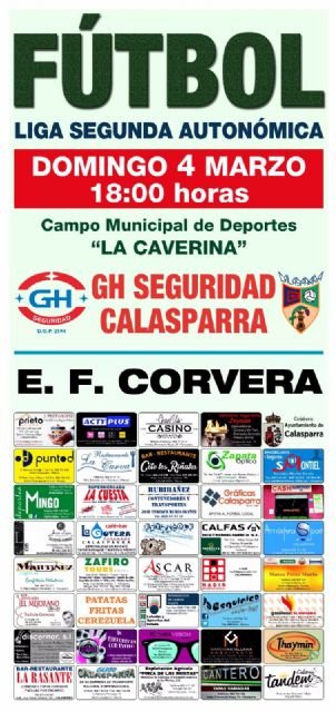 El futbolista Higinio Marín Escavy realizará el saque de honor del partido entre el GH Seguridad Calasparra y el Corvera