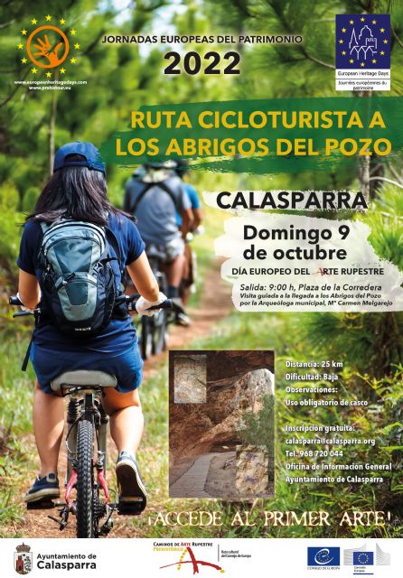 Ruta ciclo-turista a los abrigos del pozo en Calasparra, día europeo del arte rupestre